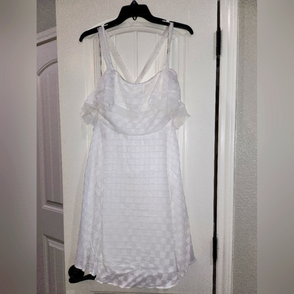 White mini dress